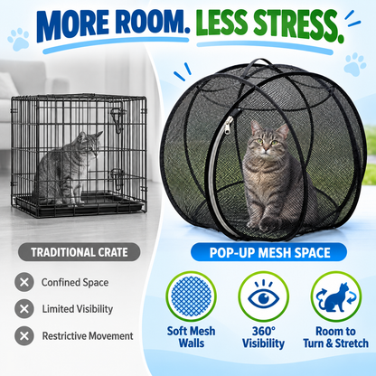 🐱 Pop-Up Cat Playpen 🌿 Fresh Air, Safe Space, Happy Cat