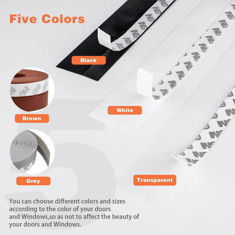🚪 Flexible Weather Stripping Door & Window Seal Tape (16.4 Ft) – Draft & Noise Stopper 🔇