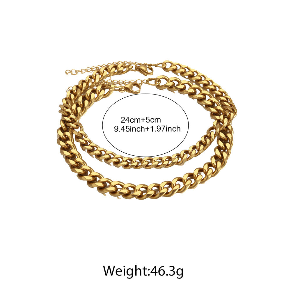 LAST DAY 49% OFF🔥 Chunky Cuban Link Chain Anklet for Women
