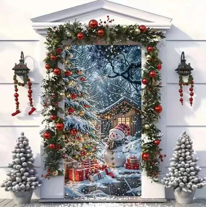 🎄 Magical Christmas Front Door Cover Decoration | Instant Festive Holiday Entrance Banner 🎅