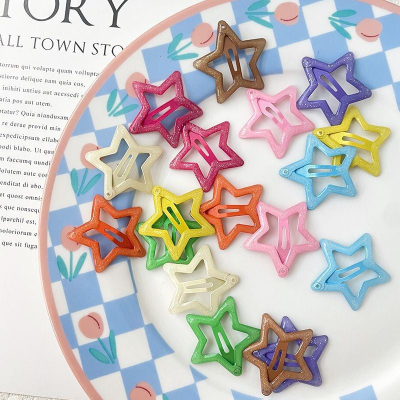 🔥 50% OFF Colorful Y2K Star Hair Clips ⭐ Cute & Easy Everyday Style