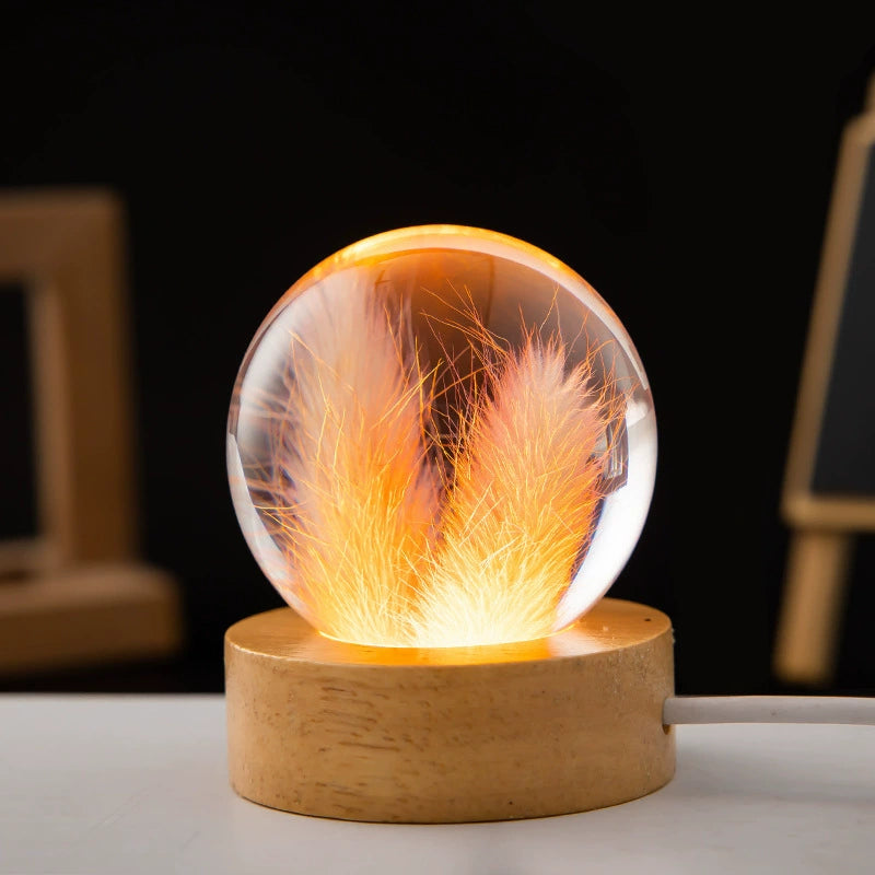 Eternal Flower Resin Lamp 🌸 Handcrafted Floral Night Light, Unique Home Decor & Meaningful Gift