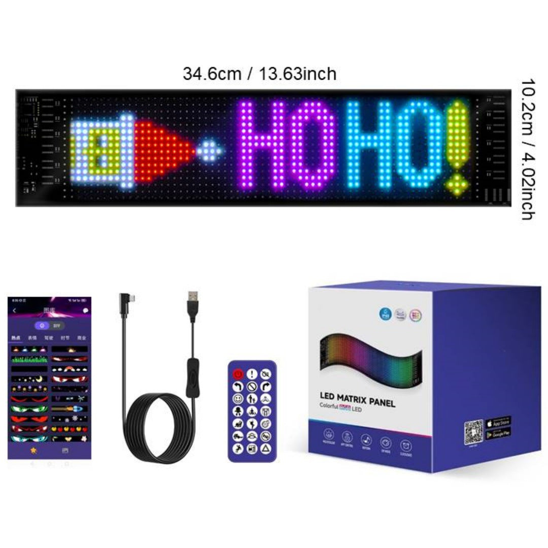 🔥 Custom LED Car Display – Text, Colors & Dynamic Animations