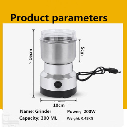 🌿 High-Speed Stainless Steel Electric Grain & Spice Grinder ☕