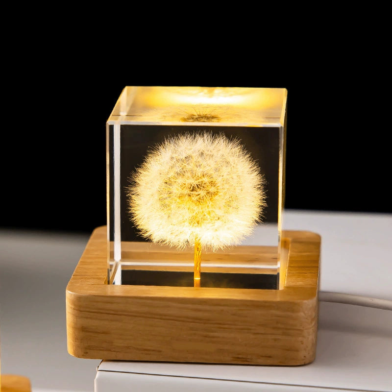 Eternal Flower Resin Lamp 🌸 Handcrafted Floral Night Light, Unique Home Decor & Meaningful Gift