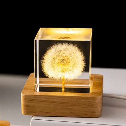 Eternal Flower Resin Lamp 🌸 Handcrafted Floral Night Light, Unique Home Decor & Meaningful Gift
