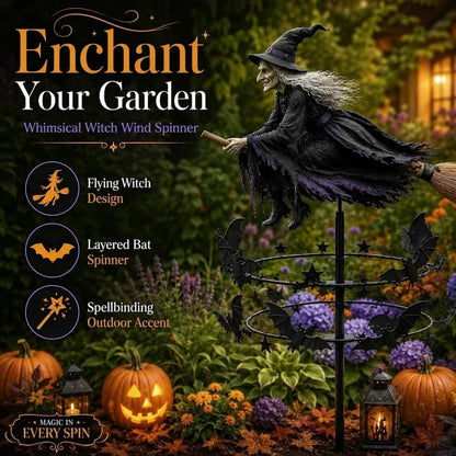 🔥 Limited time 70% OFF – 🧙‍♀️ The Enchanted Witch Garden Wind Spinner