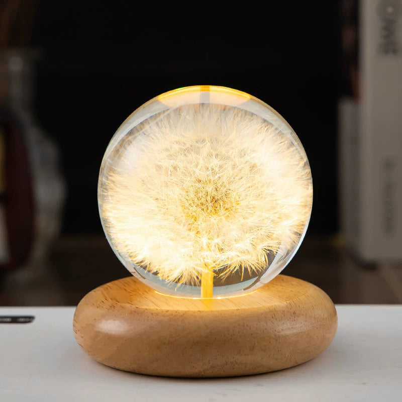 Eternal Flower Resin Lamp 🌸 Handcrafted Floral Night Light, Unique Home Decor & Meaningful Gift