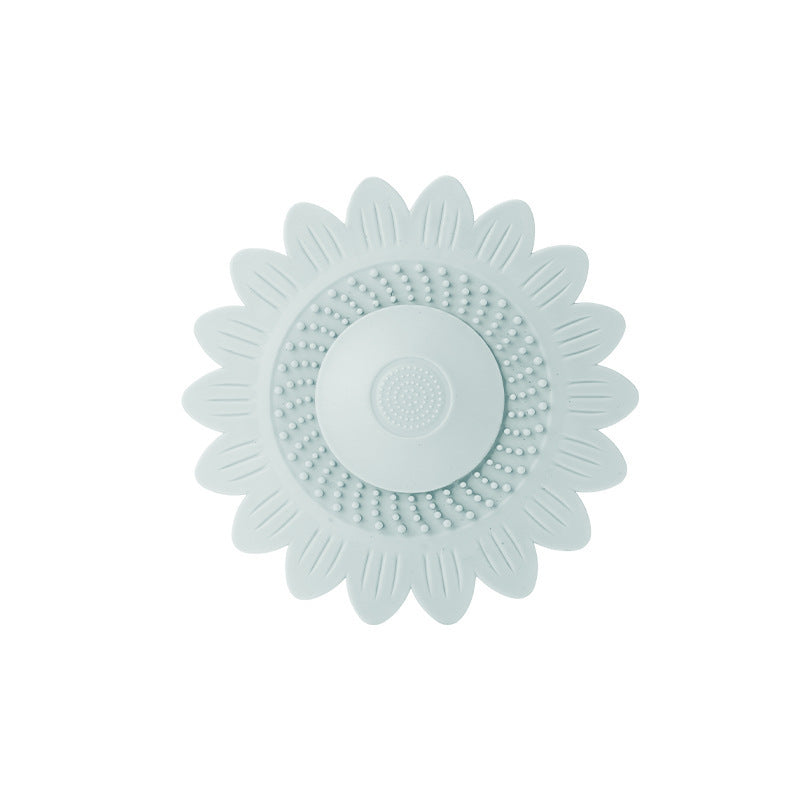 🌻 50% OFF Sunflower Silicone Drain Cover – Hair Catcher, Odor Blocker & One-Press Drain 💧