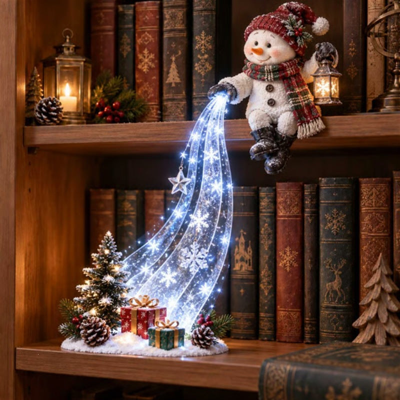 🎅 60% OFF Christmas Shelf-Edge Lighted Scene Decor ✨ A Magical Holiday Display For Home
