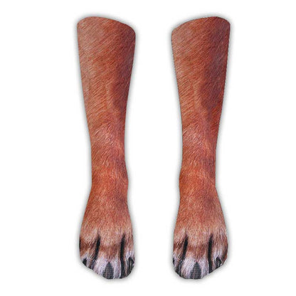 🔥3D Animal Paw Print Novelty Socks