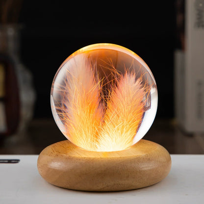 Eternal Flower Resin Lamp 🌸 Handcrafted Floral Night Light, Unique Home Decor & Meaningful Gift
