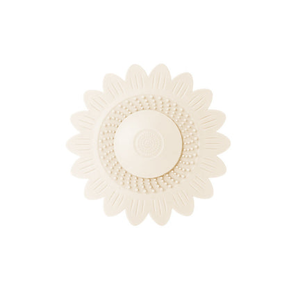 🌻 50% OFF Sunflower Silicone Drain Cover – Hair Catcher, Odor Blocker & One-Press Drain 💧