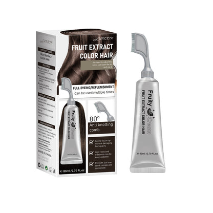 Hair Dye Cream Comb with Natural Plant Extract