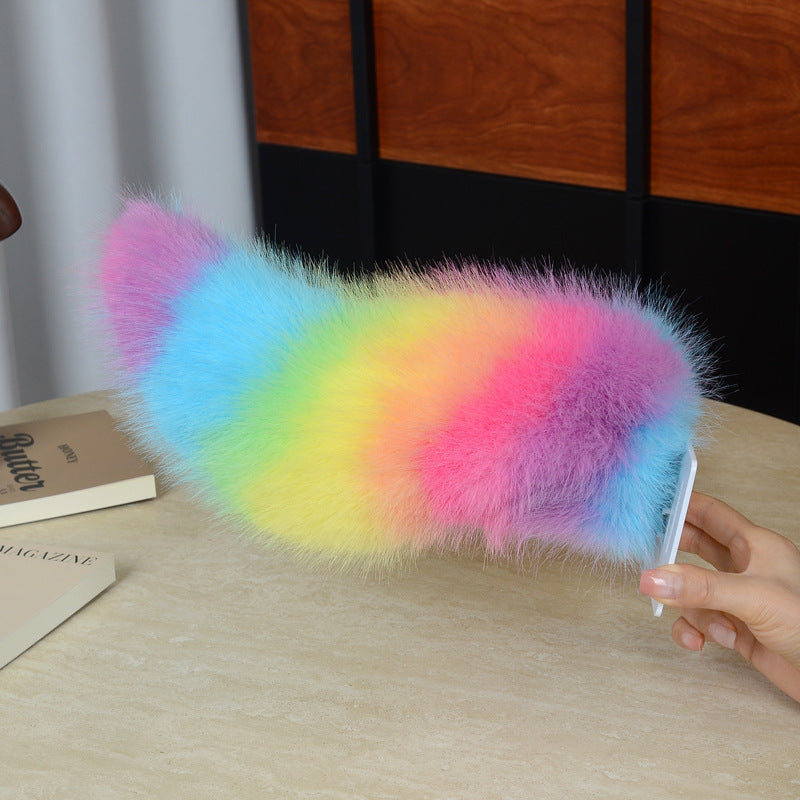 🐾 Rechargeable Animated Car Tail – Voice, Remote & Pat-Activated Wagging Plush Decor