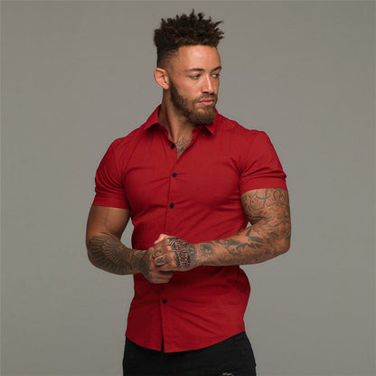 ✨ Men’s Wrinkle-Free Button Down Shirt – Smart Casual Style