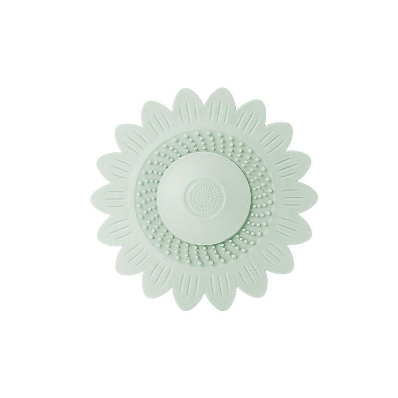 🌻 50% OFF Sunflower Silicone Drain Cover – Hair Catcher, Odor Blocker & One-Press Drain 💧