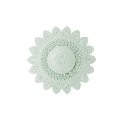 🌻 50% OFF Sunflower Silicone Drain Cover – Hair Catcher, Odor Blocker & One-Press Drain 💧