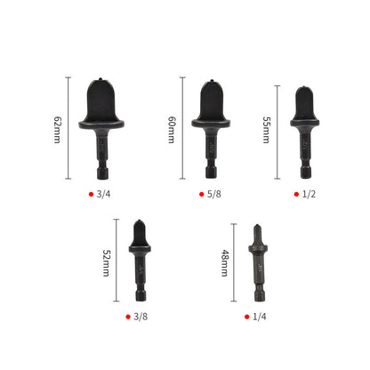 ⚡Copper Pipe Swage Tool Kit – 6 Drill Bits for A/C Repair (1/4"–7/8")