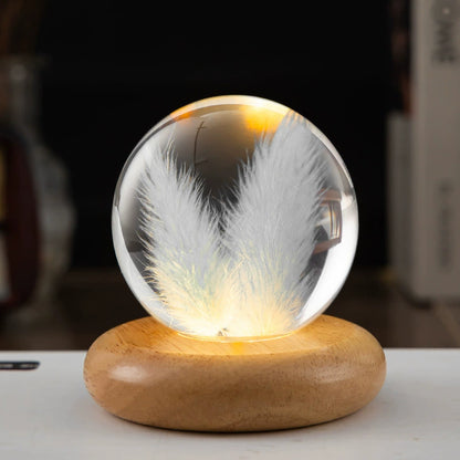 Eternal Flower Resin Lamp 🌸 Handcrafted Floral Night Light, Unique Home Decor & Meaningful Gift