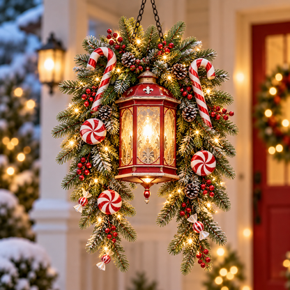 🎄 Limited-Time Christmas Sale | Pre-Lit Hanging Lantern Collection – Glowing Lanterns, Cascading Greenery & 4 Festive Styles for a Magical Holiday Welcome ✨