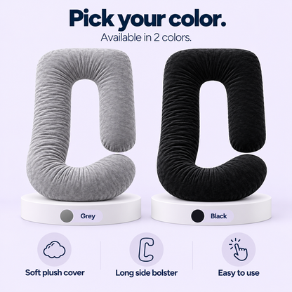 🤰 Full-Body Pregnancy Pillow – G/U/L Shape Maternity Support for Side Sleeping