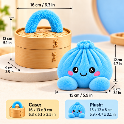 🥟 Mystery Dumpling Squishy – Pop the Lid & Meet Your Surprise Plush 🌈