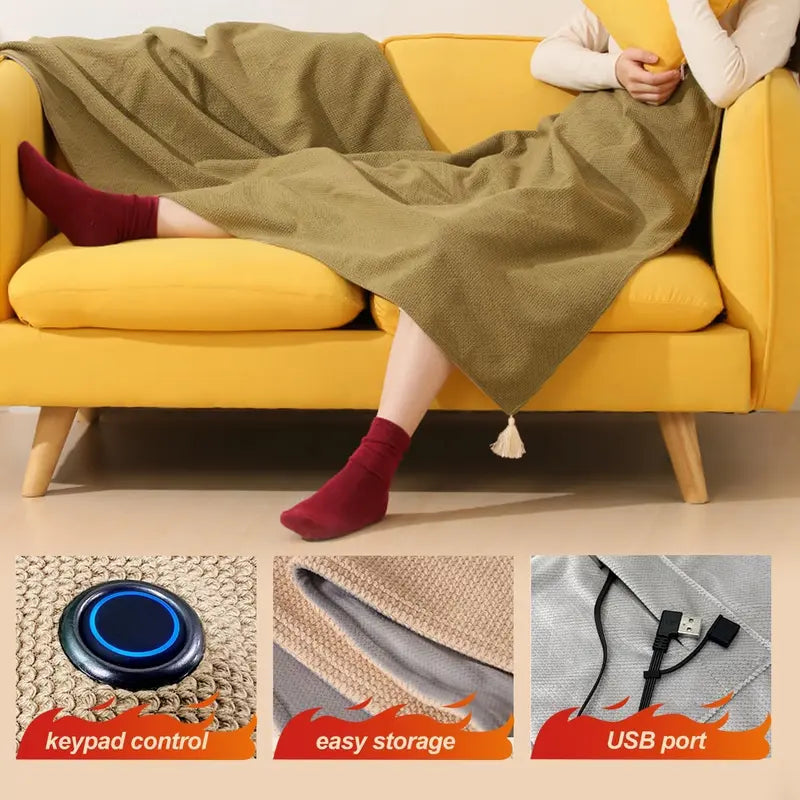 ❄️ LAST CHANCE 50% OFF Heated Wearable Blanket – Stay Warm at Your Desk Without Bulky Layers 🔥