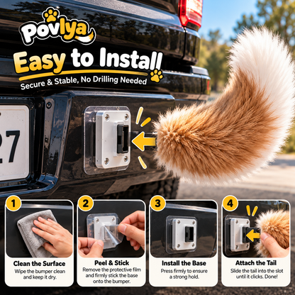 😂 Remote Control Wagging Car Tail ✨ Your Car Can Wag Its Tail Too!