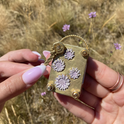 🌸 Mini Brass Flower Press — Pocket-Sized Botanical Keepsakes