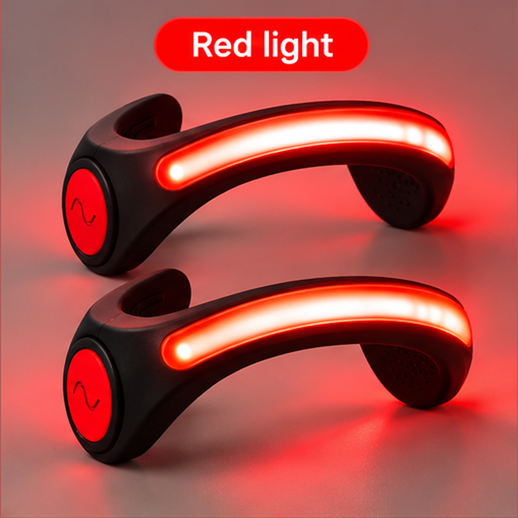 🏃 LED Shoe Heel Lights ✨ Stay Visible on Every Night Run