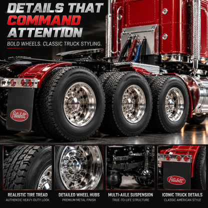 🔥LAST DAY 49%🚛 Candy Apple Red American Truck Model Kit – Build Your Own Classic Semi Truck