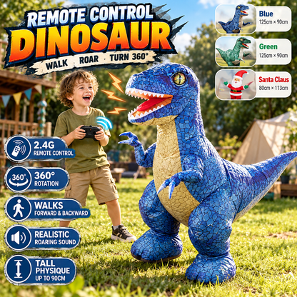 🦖 Remote Control Inflatable Dinosaur Toy with 2.4G Controller 🎮