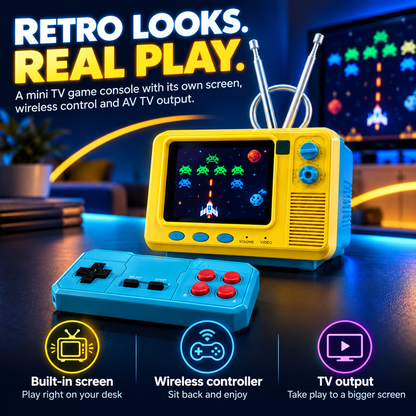 🎮 Classic Retro Mini TV Game Console - Wireless Handheld Console 📺