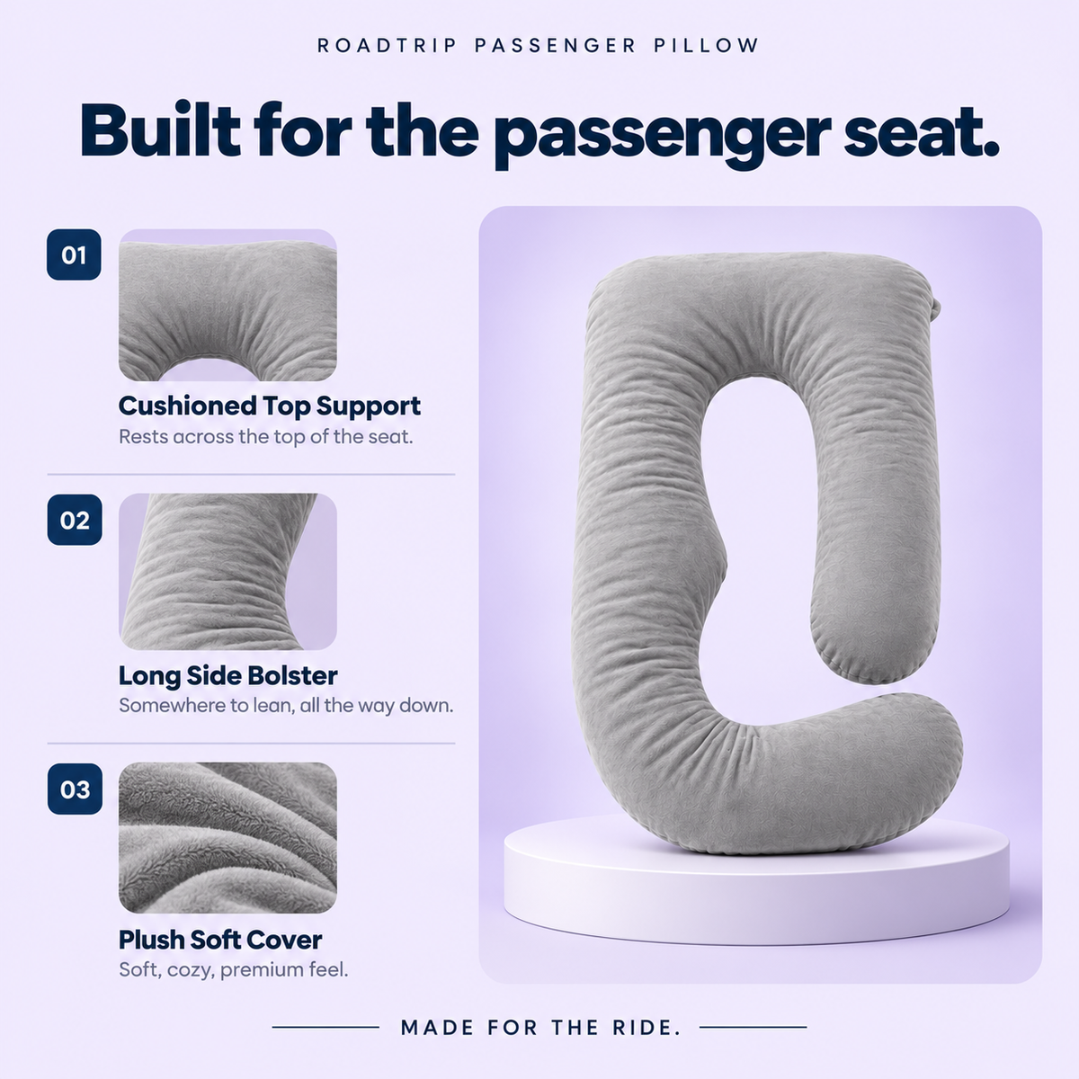 🤰 Full-Body Pregnancy Pillow – G/U/L Shape Maternity Support for Side Sleeping