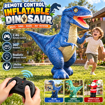 🦖 Remote Control Inflatable Dinosaur Toy with 2.4G Controller 🎮