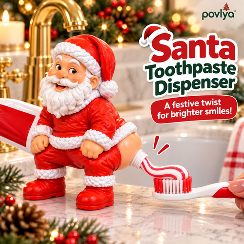 😂 Cheeky Santa Toothpaste Squeezer 🎄The Funniest Bathroom Surprise!