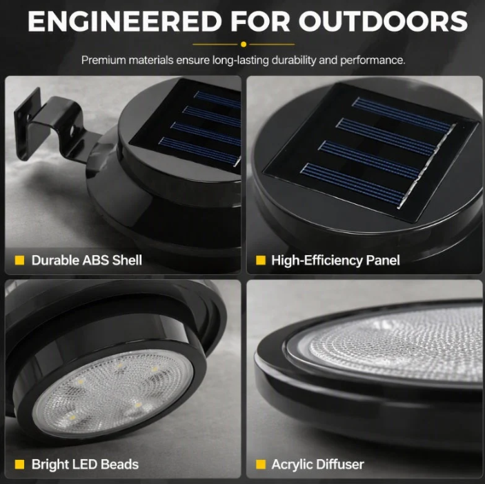 Outdoor Waterproof Solar LED Gutter Wall Lights