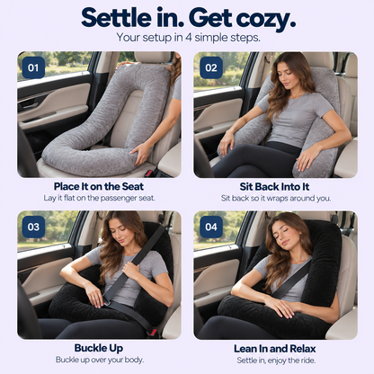 🤰 Full-Body Pregnancy Pillow – G/U/L Shape Maternity Support for Side Sleeping