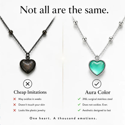 💗 Color-Changing Heart Necklace – A Little Piece That Changes With You
