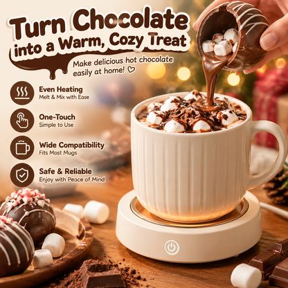 🍫 Chocolate Mug Warmer Electric Hot Chocolate & Coffee Beverage Heater ☕