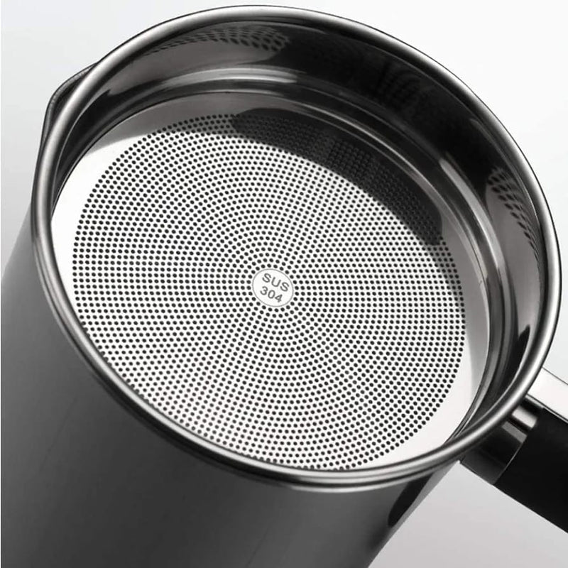 🍳 LIMITED-TIME 50% OFF! ✨ 304 Stainless Steel Oil Keeper with Filter – Food-Grade, Fine Mesh, Drip-Proof 🛡️
