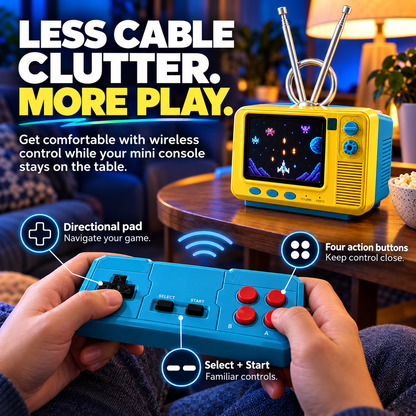 🎮 Classic Retro Mini TV Game Console - Wireless Handheld Console 📺