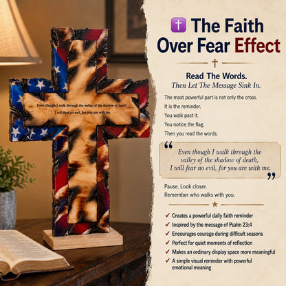 🇺🇸 Faith Over Fear American Cross-Buy 2 Get Free Shipping