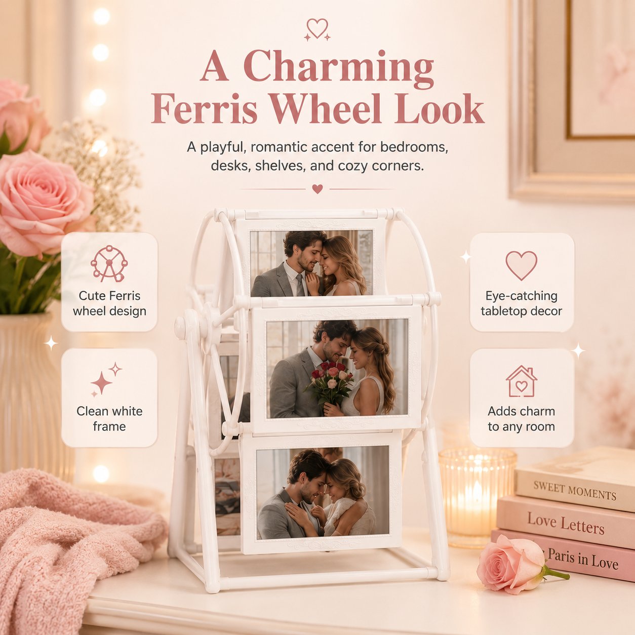 🎡 Rotating Ferris Wheel Photo Frame-Buy2 Get Free Shipping