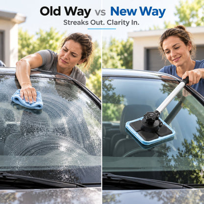 ✨LAST DAY 49% OFF🔥Dual Magnetic Car Windshield Cleaner | Streak-Free Auto Glass Cleaning Kit