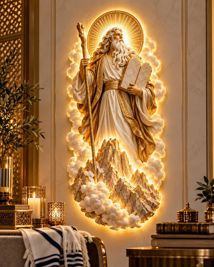 ✡️ Jewish Heritage Illuminated Wall Art | 3 Biblical-Inspired Designs