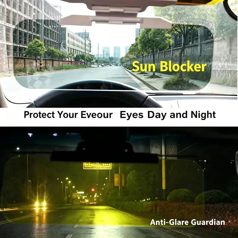 🚗 Adjustable Car Sun Visor Extender – Day & Night Anti-Glare Windshield Shield