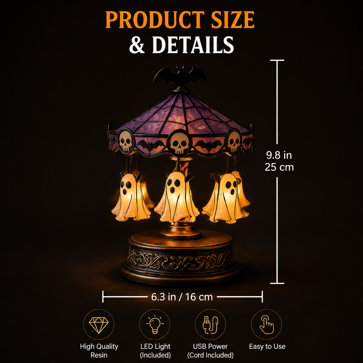 Ghost Carousel Light