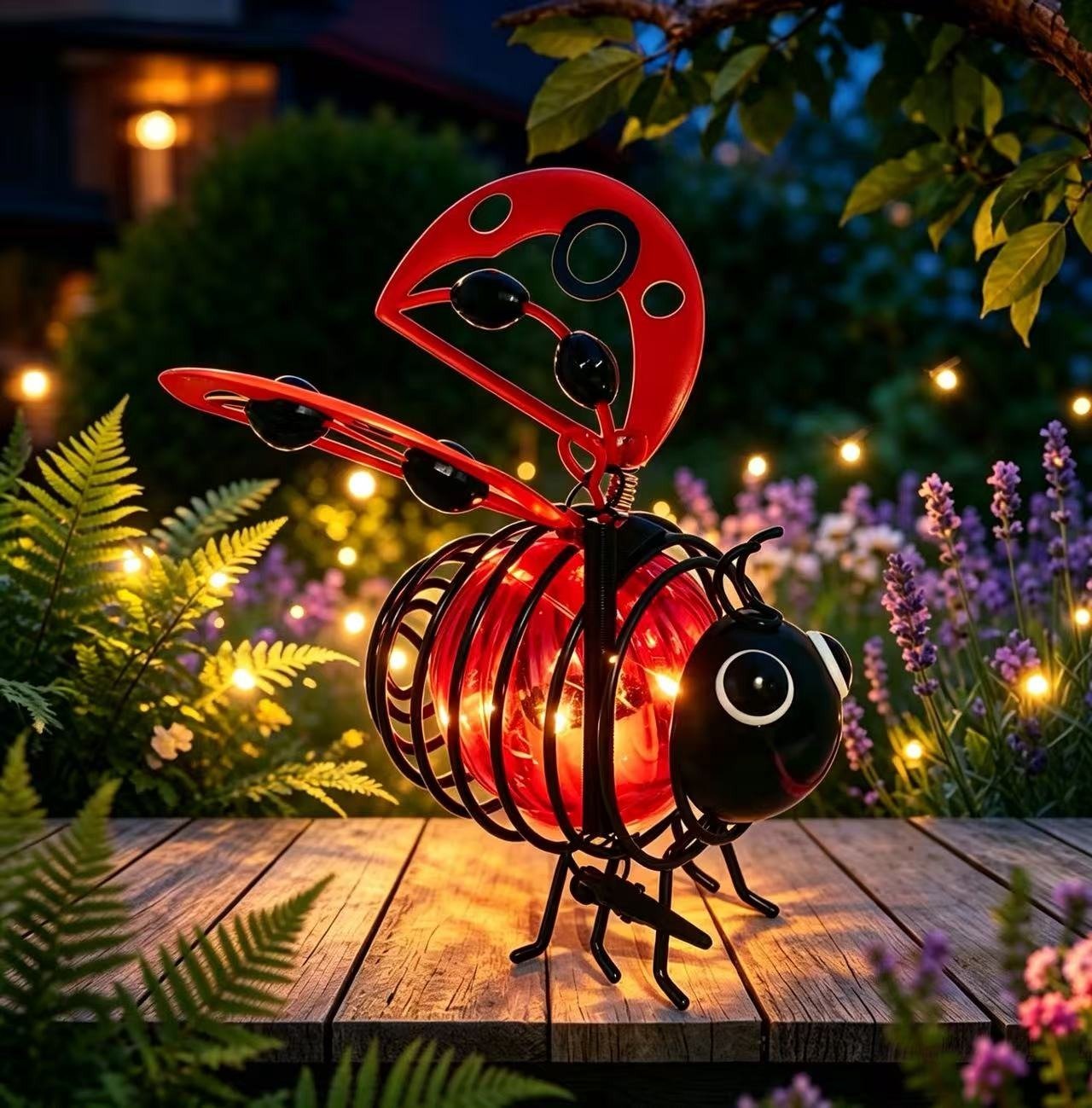 🌙🍃🪴 LIMITED-TIME 50% OFF! Hanging Solar Bee Light – Warm Amber Glow, Flicker-Free, Perfect for Garden Parties, Camping, or Kids’ Rooms – Spread Joy Day and Night 🌞🌜